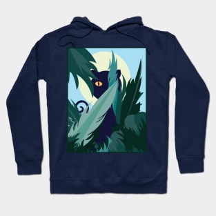 Black Cat Yellow Eyes Hoodie